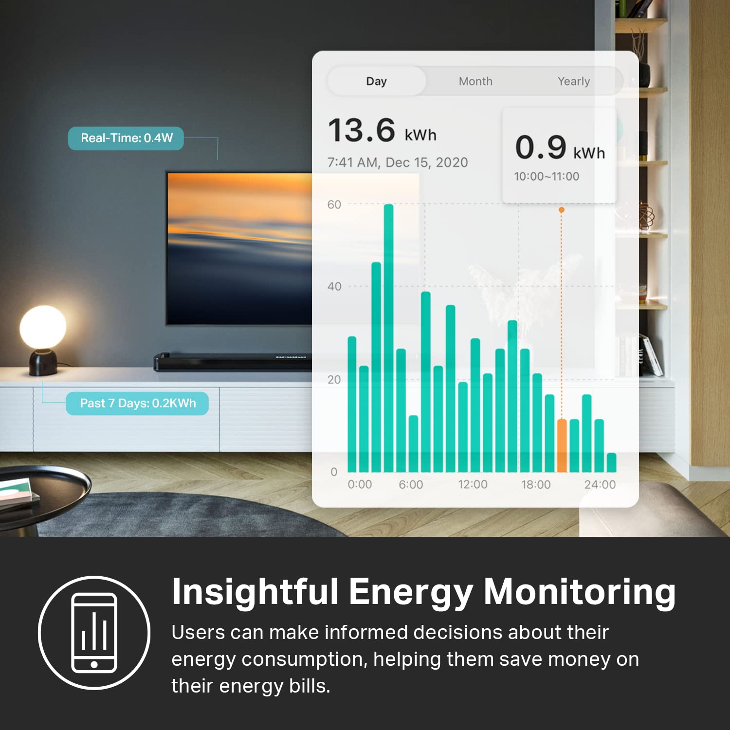 Thumbnail 4 de Kasa KP125M Smart Plug 15A Energy Monitor 🔌
