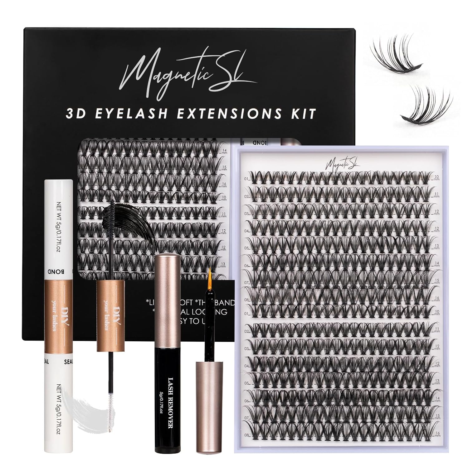 Detalle de Lash Clusters DIY Extensions Kit 320pcs