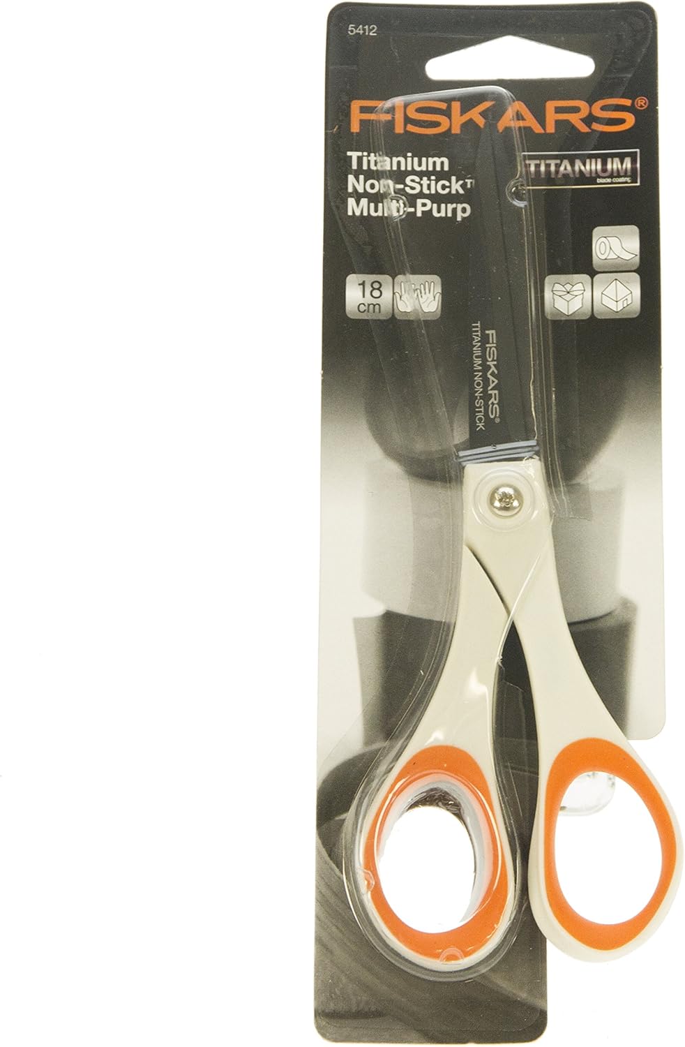 Detalle 1 de Fiskars 1004720 universalsax med non-stick-beläggning, titanbelagda blad, 18 cm