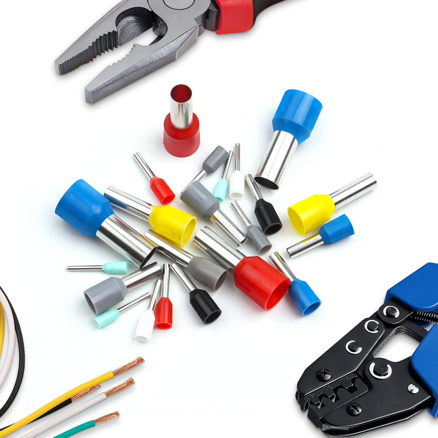 Detalle de Cosse isolée Hanibos 6 mm² jaune – 100 pièces pour câblage domestique et électrique