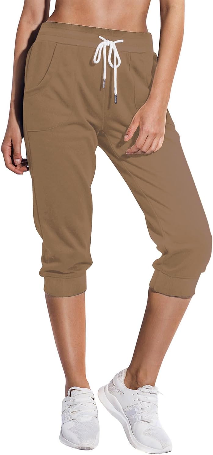 Detalle de SPECIALMAGIC Women's Sweatpants Capri Pants Cropped Jogger