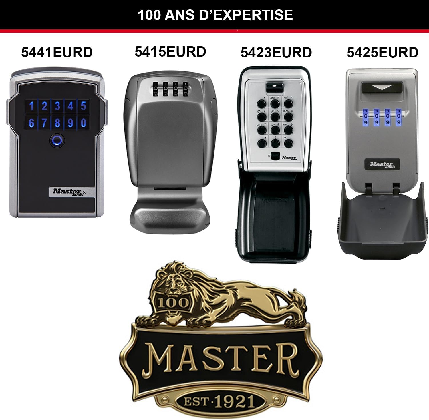 Thumbnail 5 de MASTER LOCK Boîte à clés sécurisée rétroéclairée 5425EURD – Fixation murale