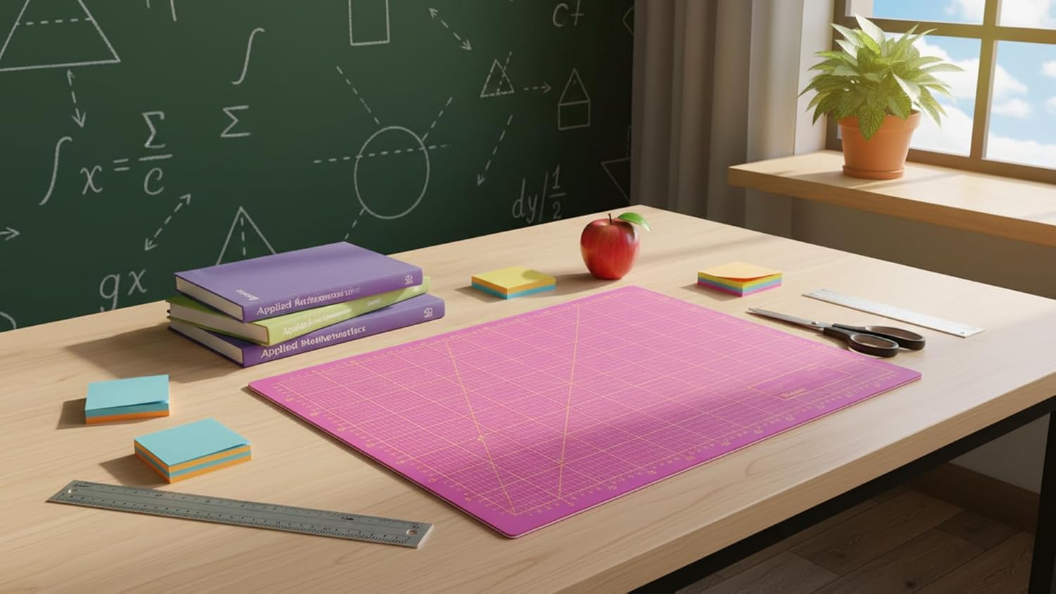 Thumbnail 3 de Schneidematte Violett Pink (90x120 cm), 3-lagig, selbstheilend – A0 Schneideunterlage fürs Basteln
