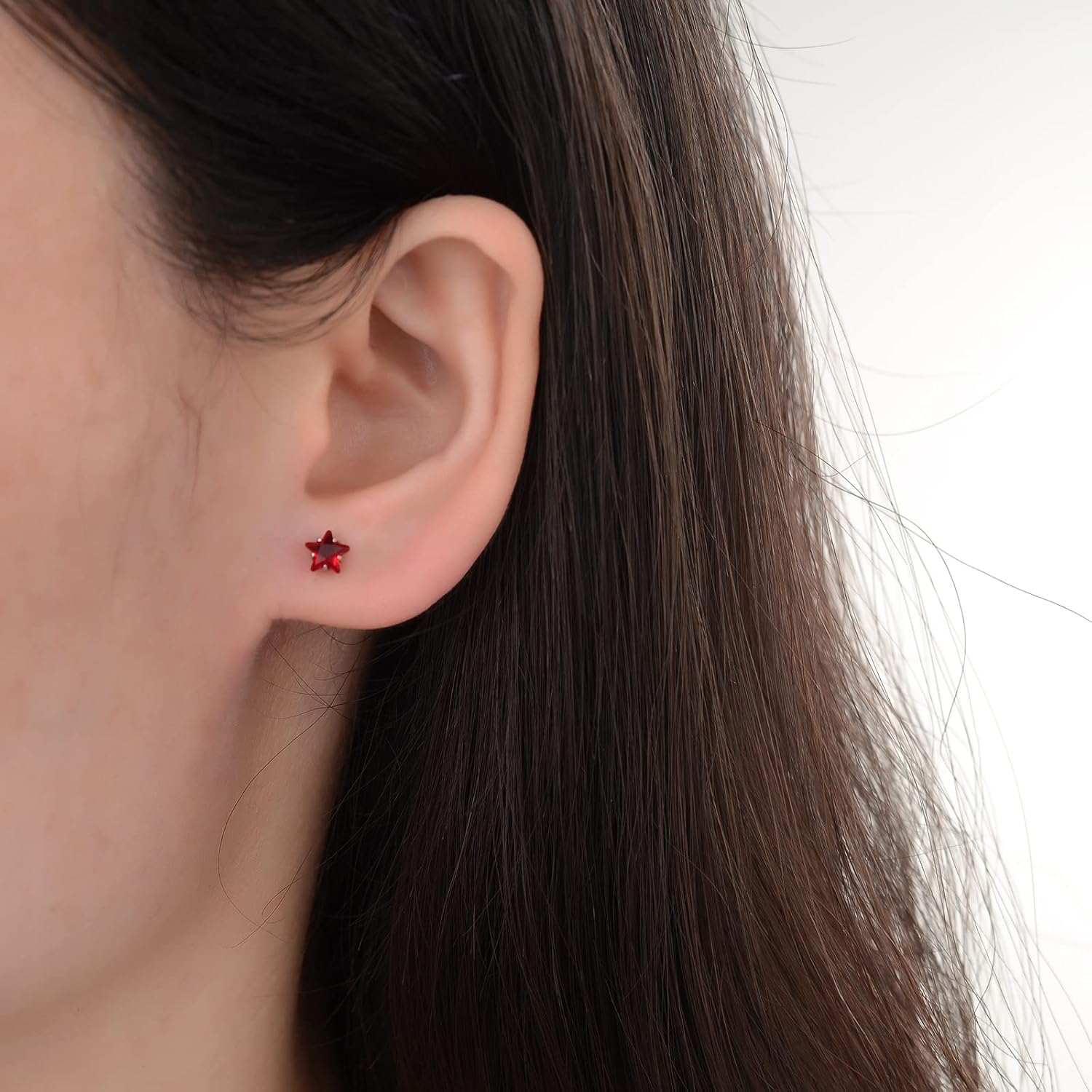 Thumbnail 5 de 12 Paar chrirurgische Edelstahl-Ohrstecker mit 18K Vergoldung – Birthstone Kollektion, CZ-Schmuckset