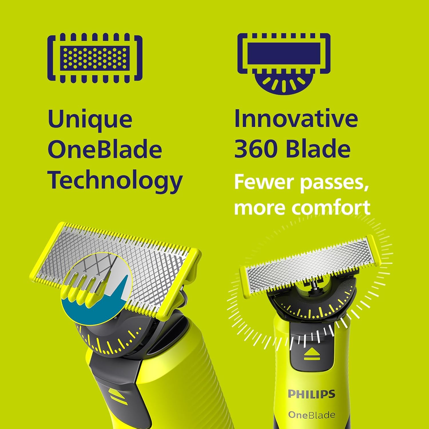 Thumbnail 4 de PHILIPS OneBlade 360 Face & Body QP4631/30 – elektrischer Rasierer, Trimmer & Bodygroomer mit App-Anbindung