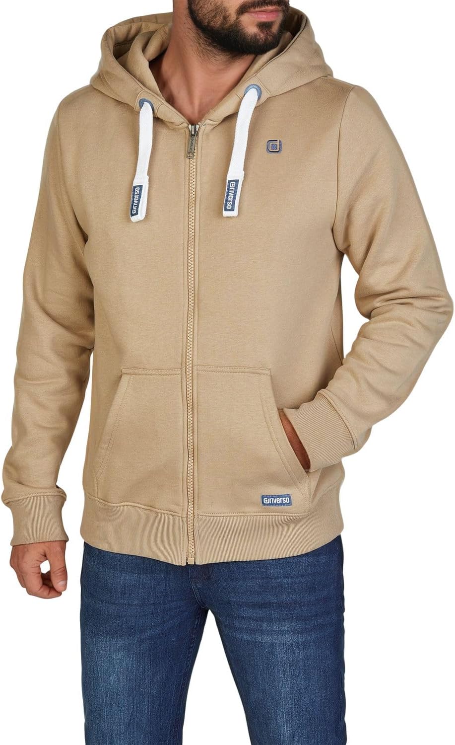 Detalle de riverso Hoodie Sweatjacke Herren mit Kapuze