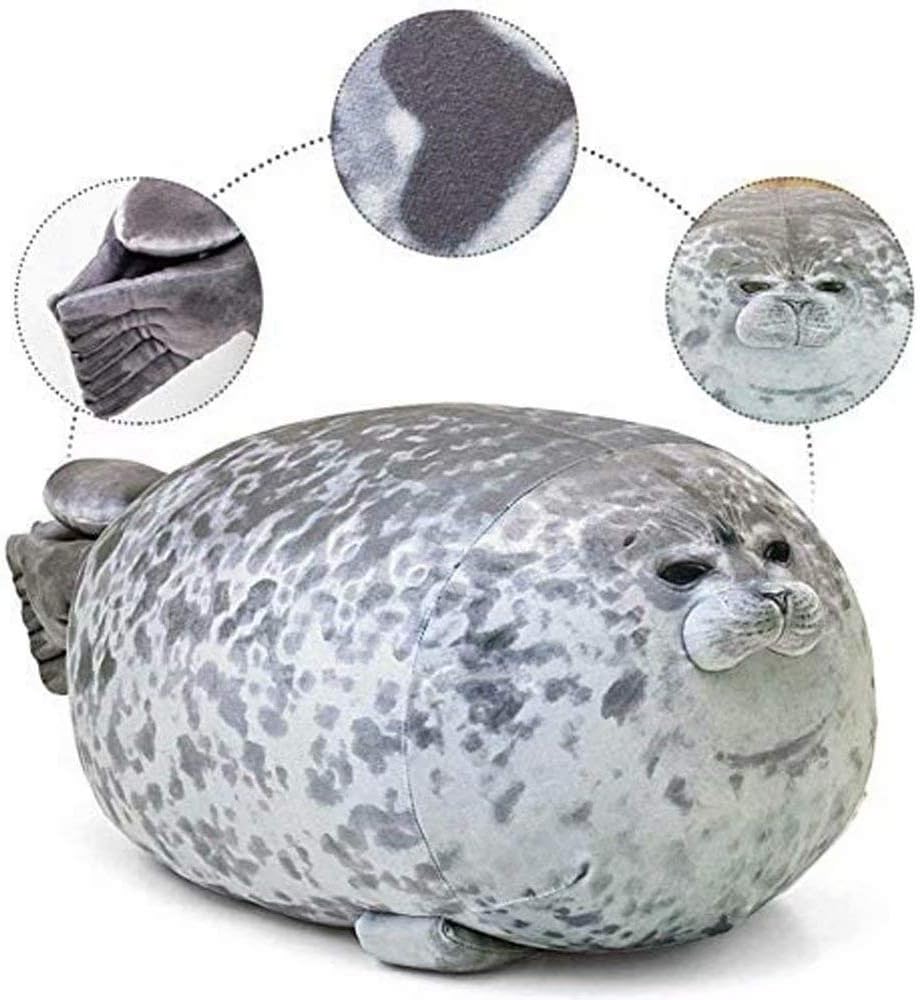 Detalle 1 de Plush Seal Pillow L 23.6IN