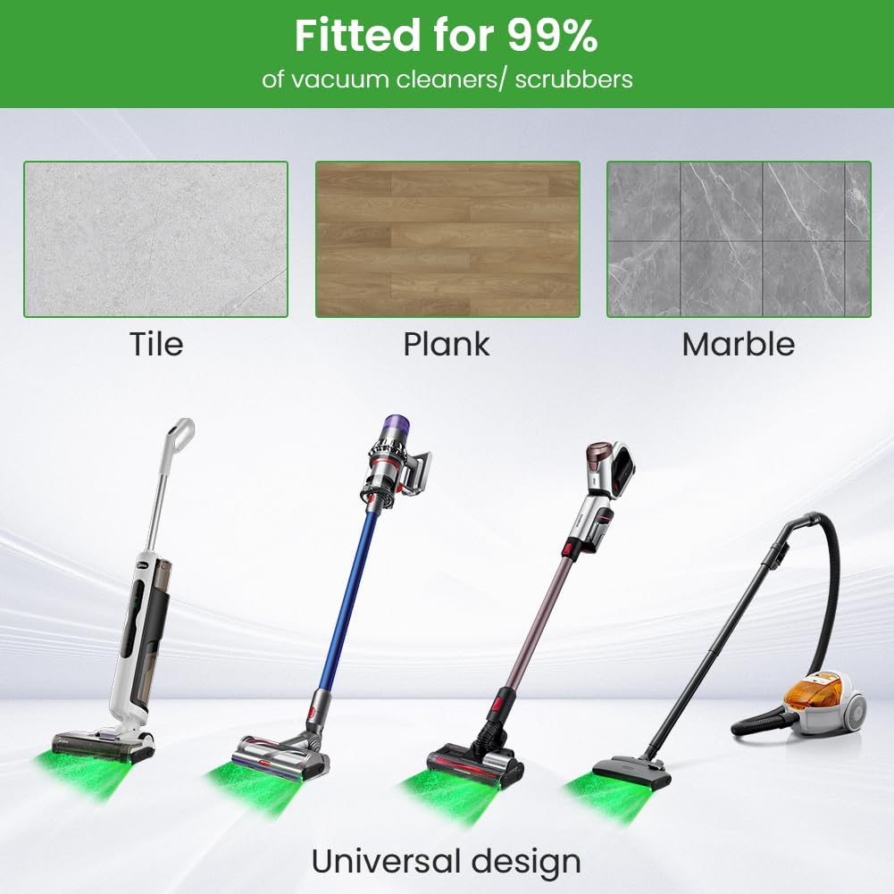 Thumbnail 6 de URAQT Luce per aspirapolvere 2 pezzi: Rivelatore di Polvere con LED verde per testine aspirapolvere