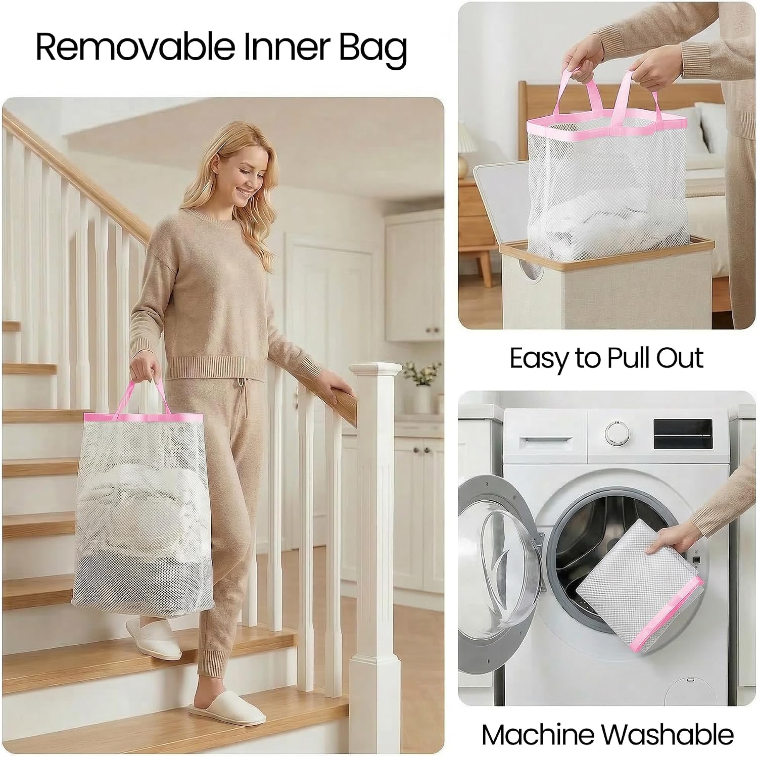 Detalle de efluky Laundry Hamper 100L