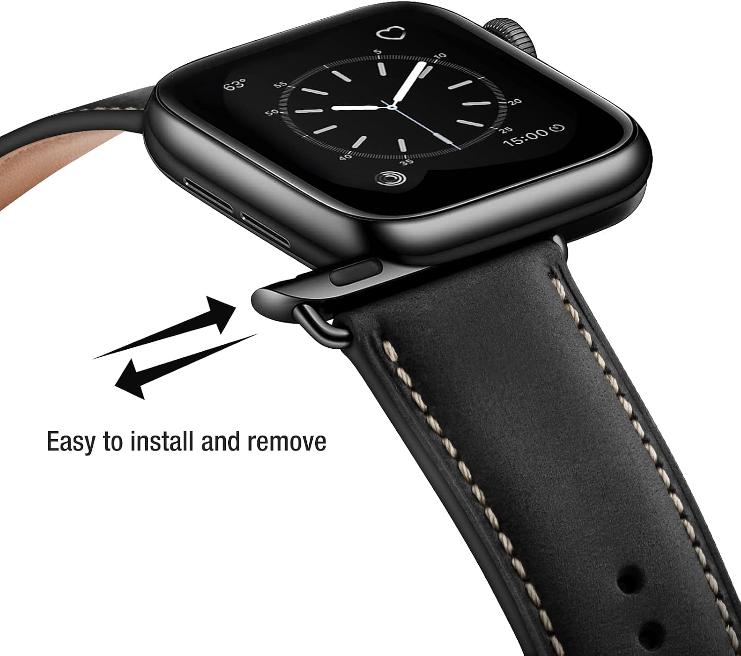 Detalle 2 de Leather Apple Watch strap 42mm genuine