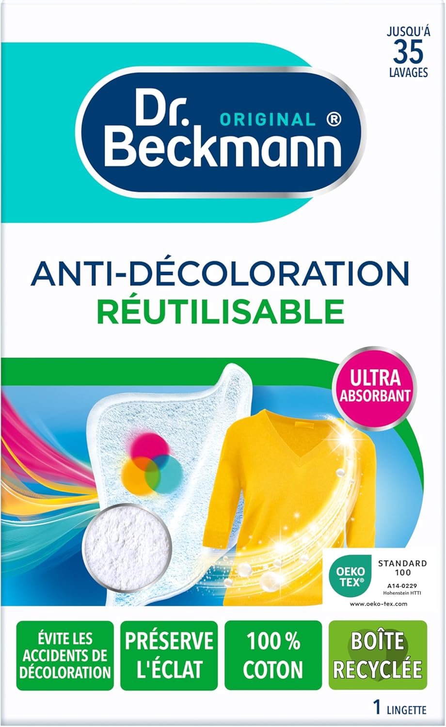 Thumbnail 6 de Dr. Beckmann Lingette Anti-Décoloration Réutilisable (Lot de 2) – Protection contre la décoloration et maintien de l'éclat