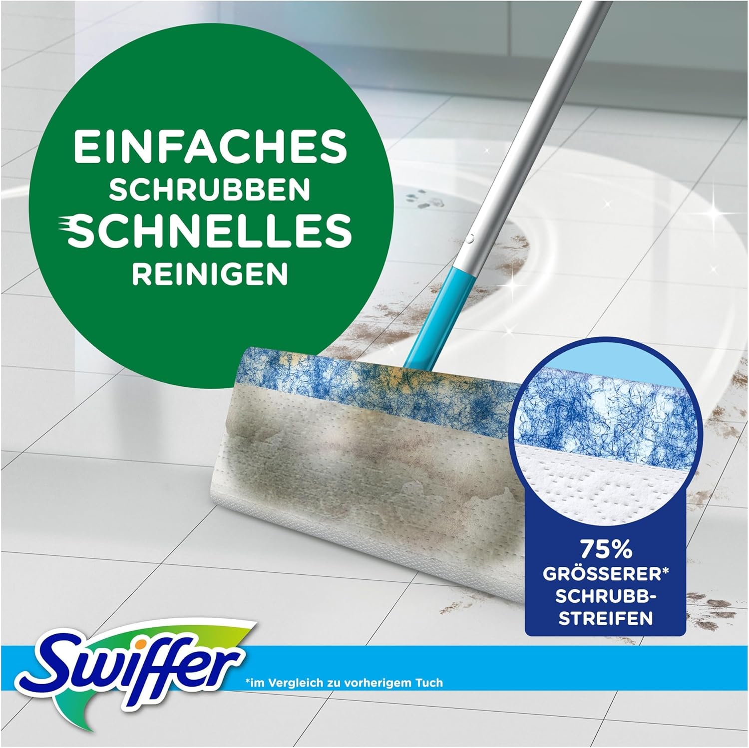 Detalle 2 de Swiffer Bodenwischer Nachfüllpackung 60 Stück 🧹
