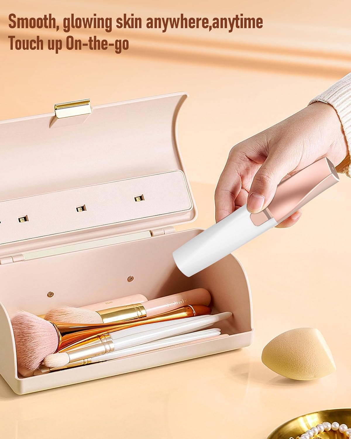 Thumbnail 5 de 2-in-1 Rechargeable Eyebrow Trimmer & Face Shaver for Women with LED Light
