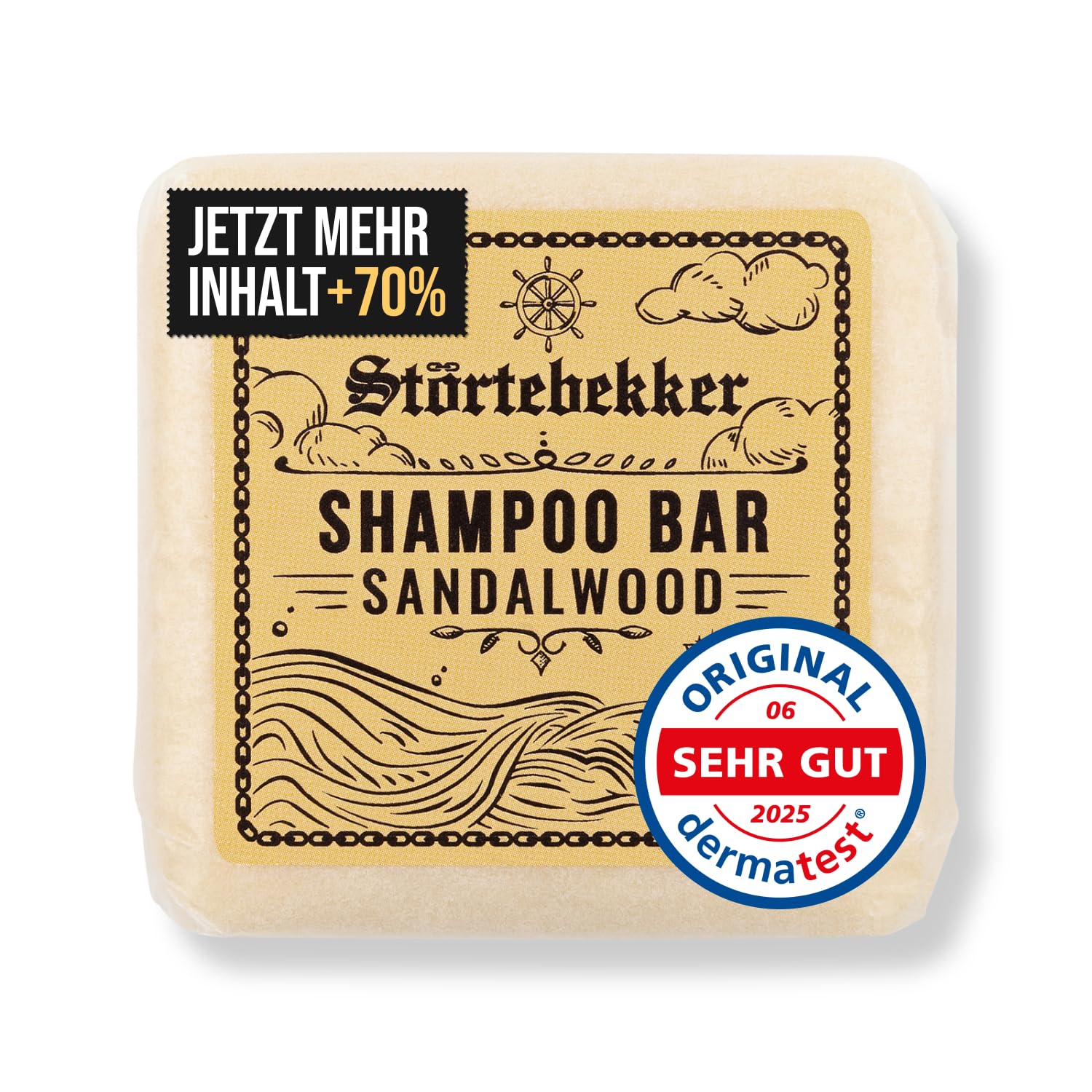 Detalle de Störtebekker Premium Shampoo Bar Sandelholz – 100 g