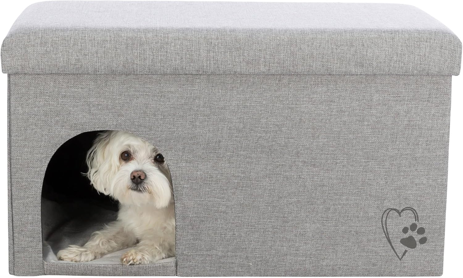 Detalle de Trixie Grotte pour Chat Kimy 72 × 40 × 40 cm — Gris Clair, douillette et pratique