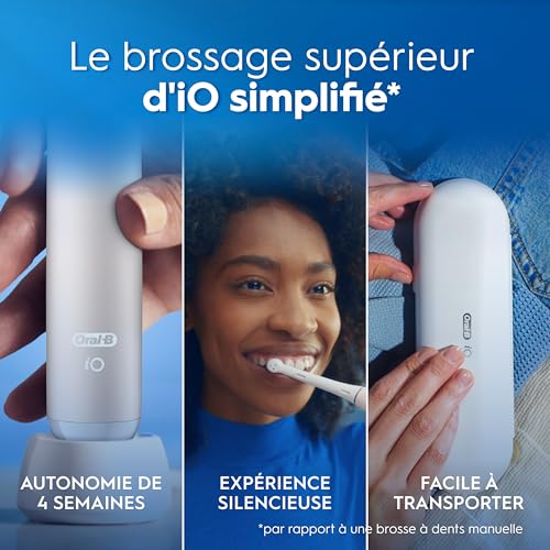 Thumbnail 6 de Oral-B iO 2 brosse à dents électrique rose, 3 modes et capteur de pression