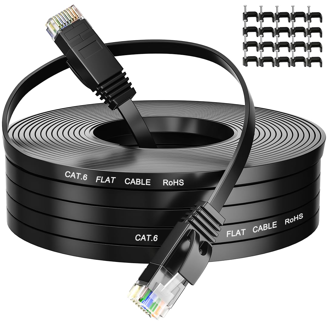 Thumbnail 6 de MEIPEK Internetkabel 30 Meter Cat 6 Flach – Dünn, flexibel und zuverlässig für Router, Modem und Co.