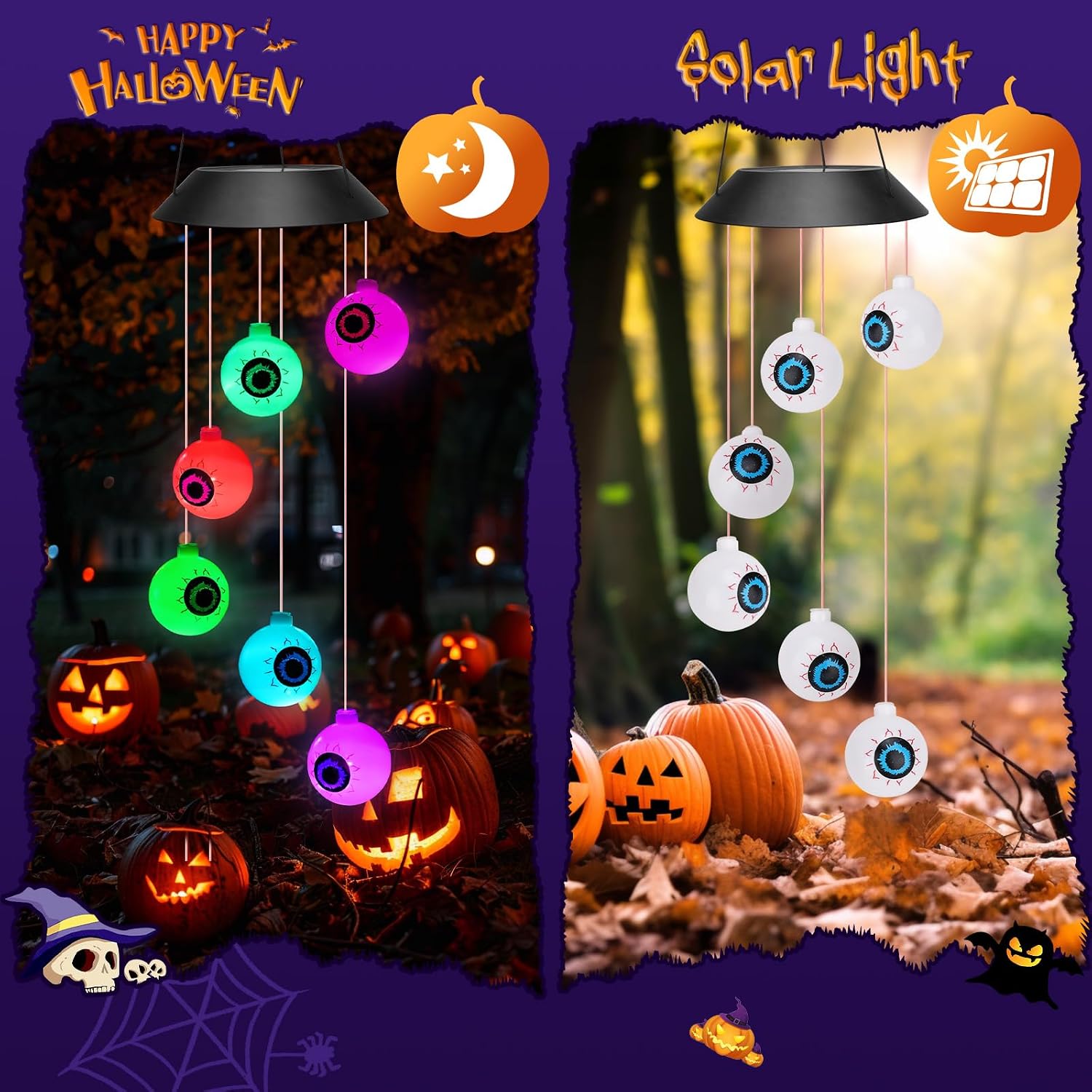 Thumbnail 6 de Winzwon Solar Halloween Eyeball Lights