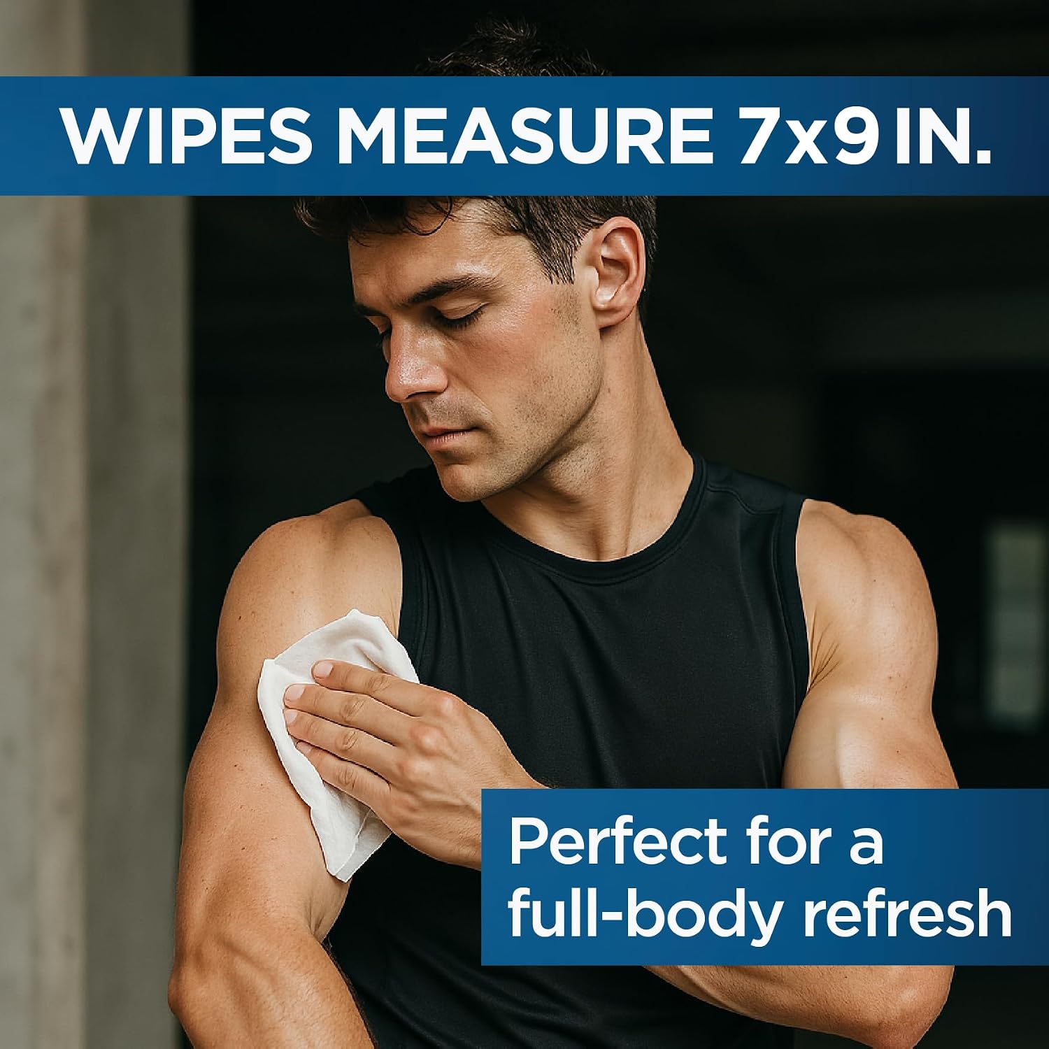 Detalle de Defense Soap All Natural Body Wipes with Tea Tree Oil (3-Pack, 40 Wipes Each) for Post-Workout Cleansing