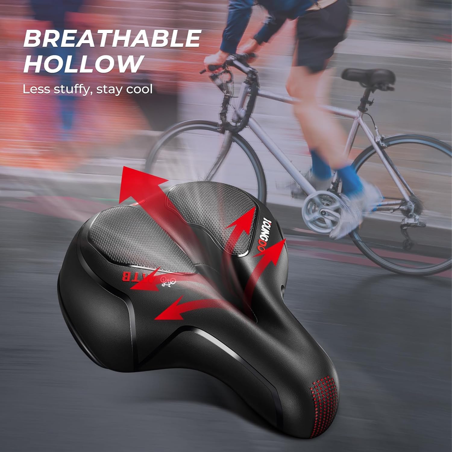 Thumbnail 2 de YOUNGDO Bicycle Saddle Gel comfort ergonomic seat