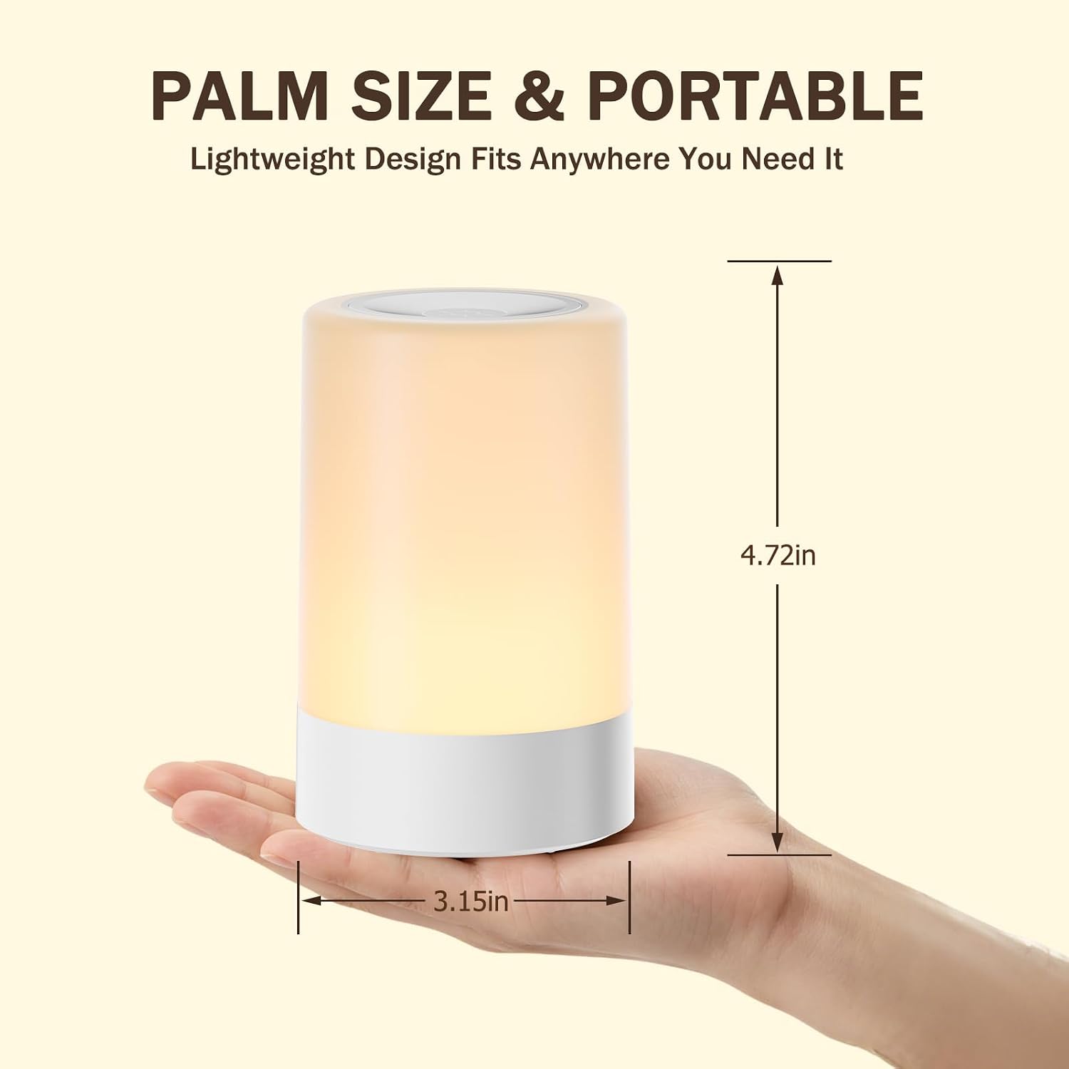 Thumbnail 5 de G Keni Nursery Night Light for Baby: USB rechargeable, dimmable with memory, warm LED for bedtime