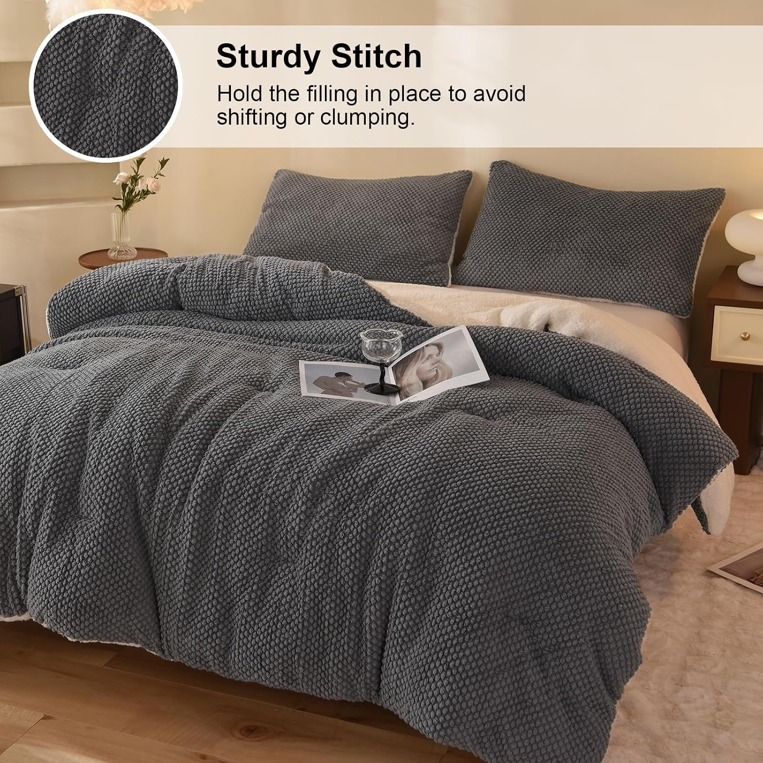 Thumbnail 2 de LLanCL 3D Jacquard Comforter Set 90x90