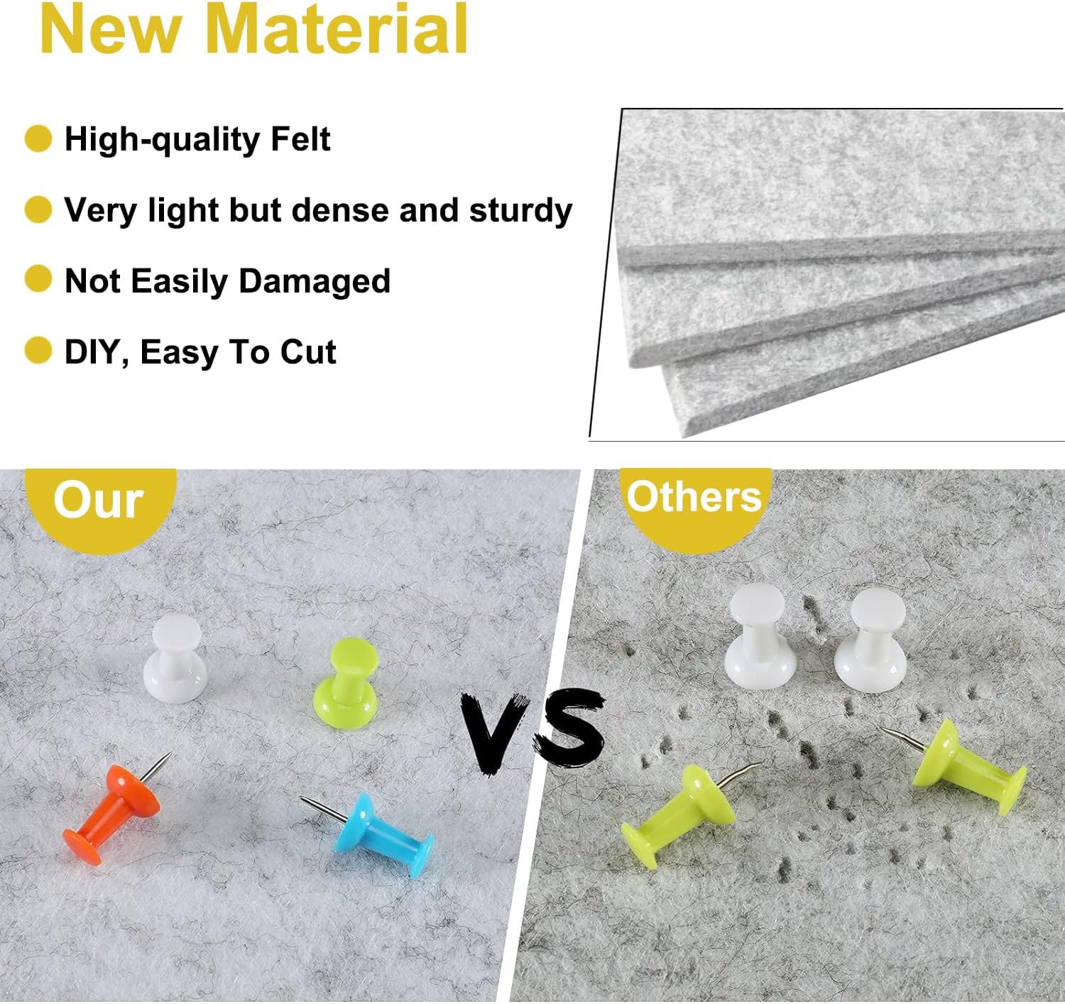 Thumbnail 3 de Acidea 30x30cm Felt Bulletin Board set 🎯