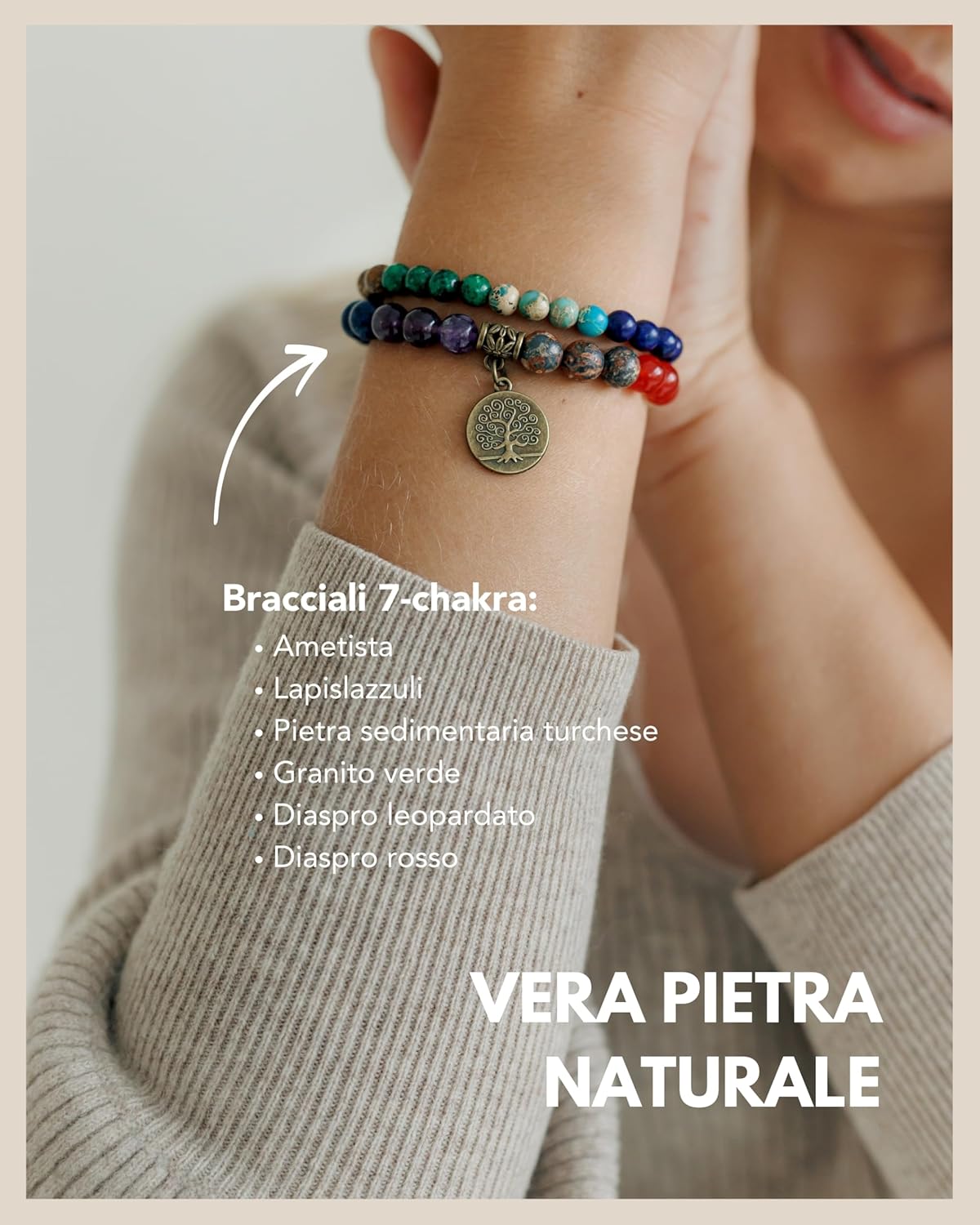 Detalle 2 de GD GOOD.designs Bracciale Chakra 15-19 cm
