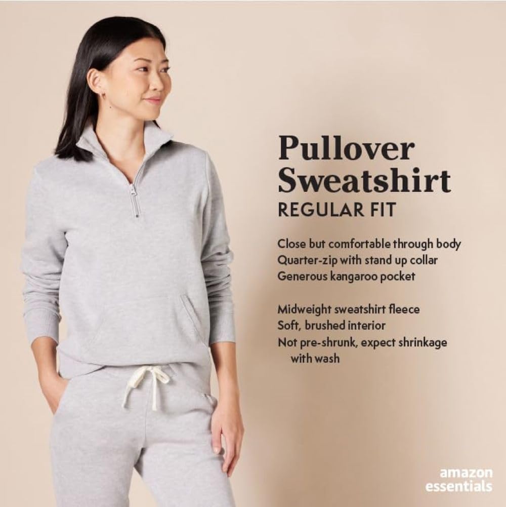 Detalle 2 de Amazon Essentials fleece quarter-zip sweatshirt