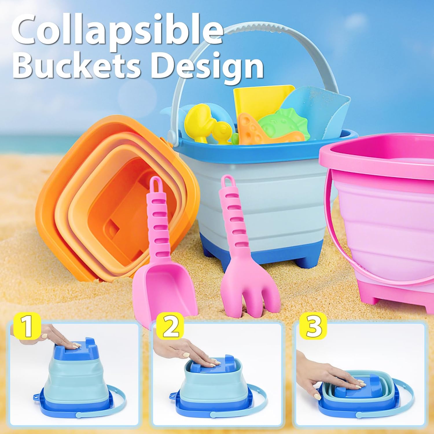 Thumbnail 2 de YIMORE set giochi spiaggia 14 pezzi