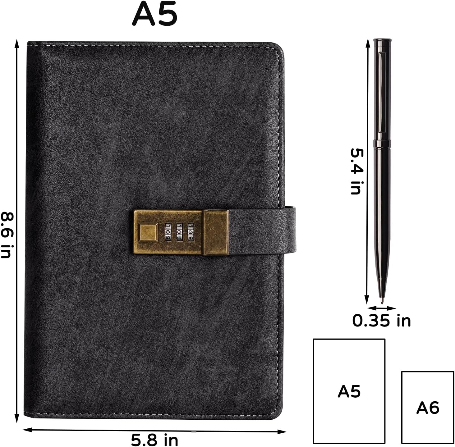 Detalle de WEMATE A5 Journal with Lock