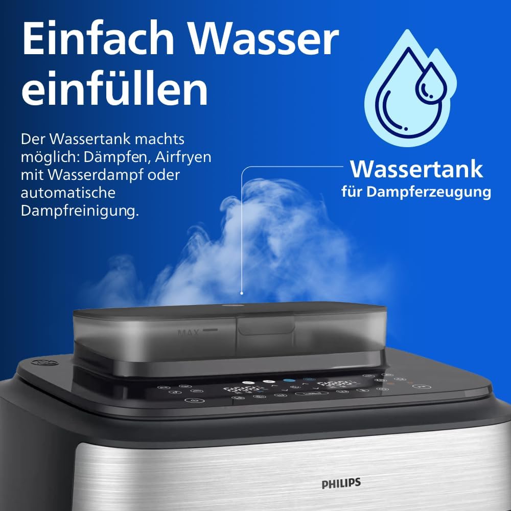 Thumbnail 6 de Philips Steam Airfryer 5000 Series Megabasket NA565/00 – Dampffunktion trifft Heißluftfrittieren