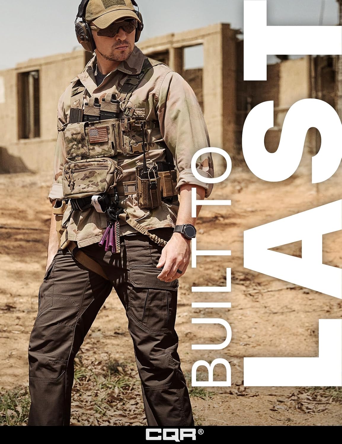 Thumbnail 4 de CQR TLP117 Men's Tactical Cargo Pants, Water-Resistant Ripstop