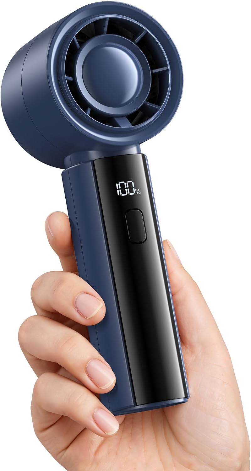 Thumbnail 6 de Gaiatop Powerful Handheld Fan Rechargeable with 100-Level Turbo Speed – 4000mAh, Black