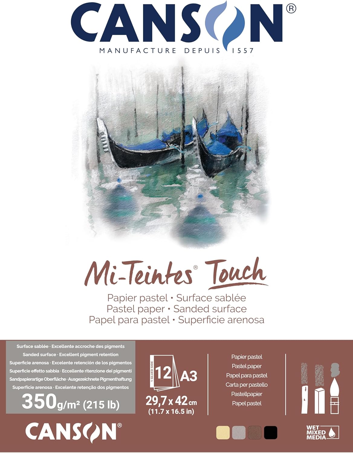 Detalle de Canson Mi-Teintes touch A3 350 g/m2