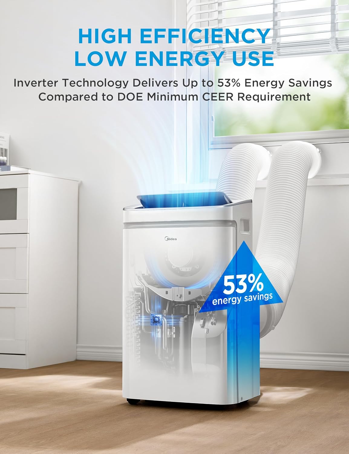 Thumbnail 4 de Midea portable air conditioner 13,000 BTU