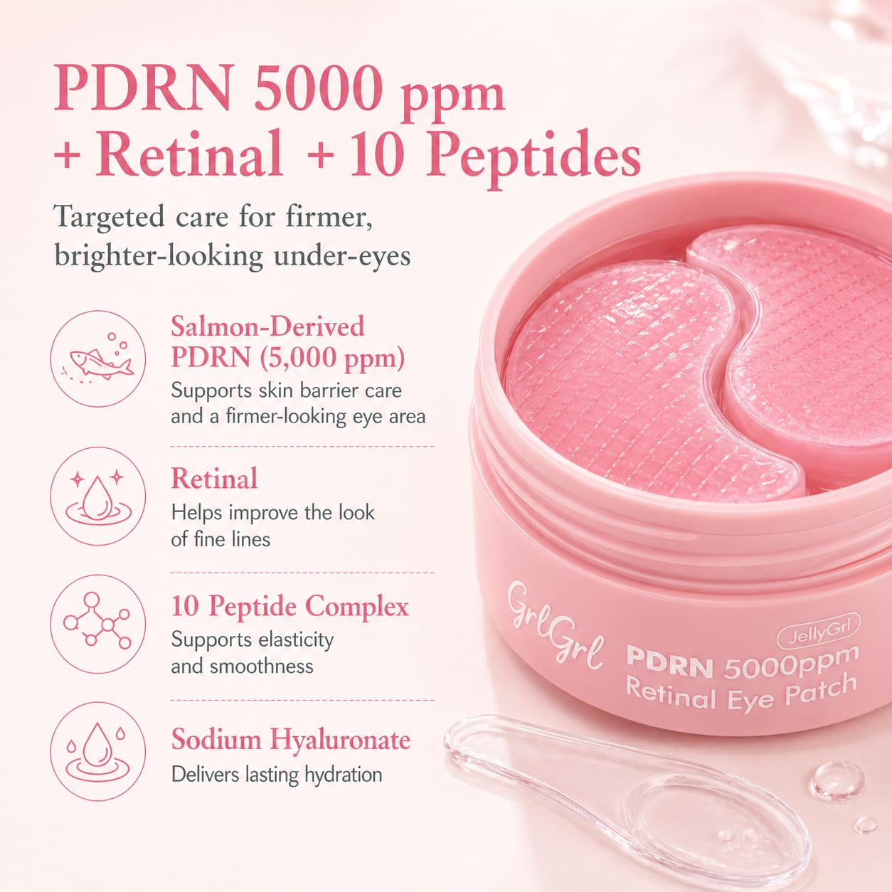 Thumbnail 3 de GrlGrl PDRN Eye Patches for Puffy Eyes