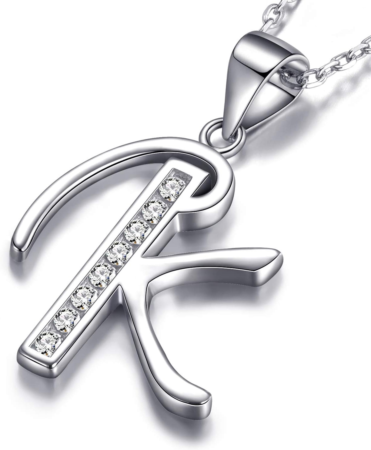Detalle 2 de MASADA Cadena con Inicial Plata 46cm