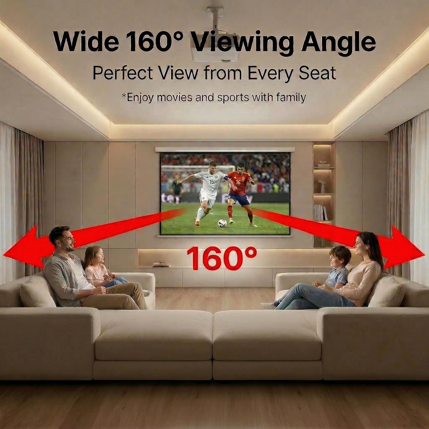 Detalle de Japard 250-Inch Outdoor Projector Screen: Large, Foldable 4K-Ready Canvas for Indoor/Outdoor Theaters