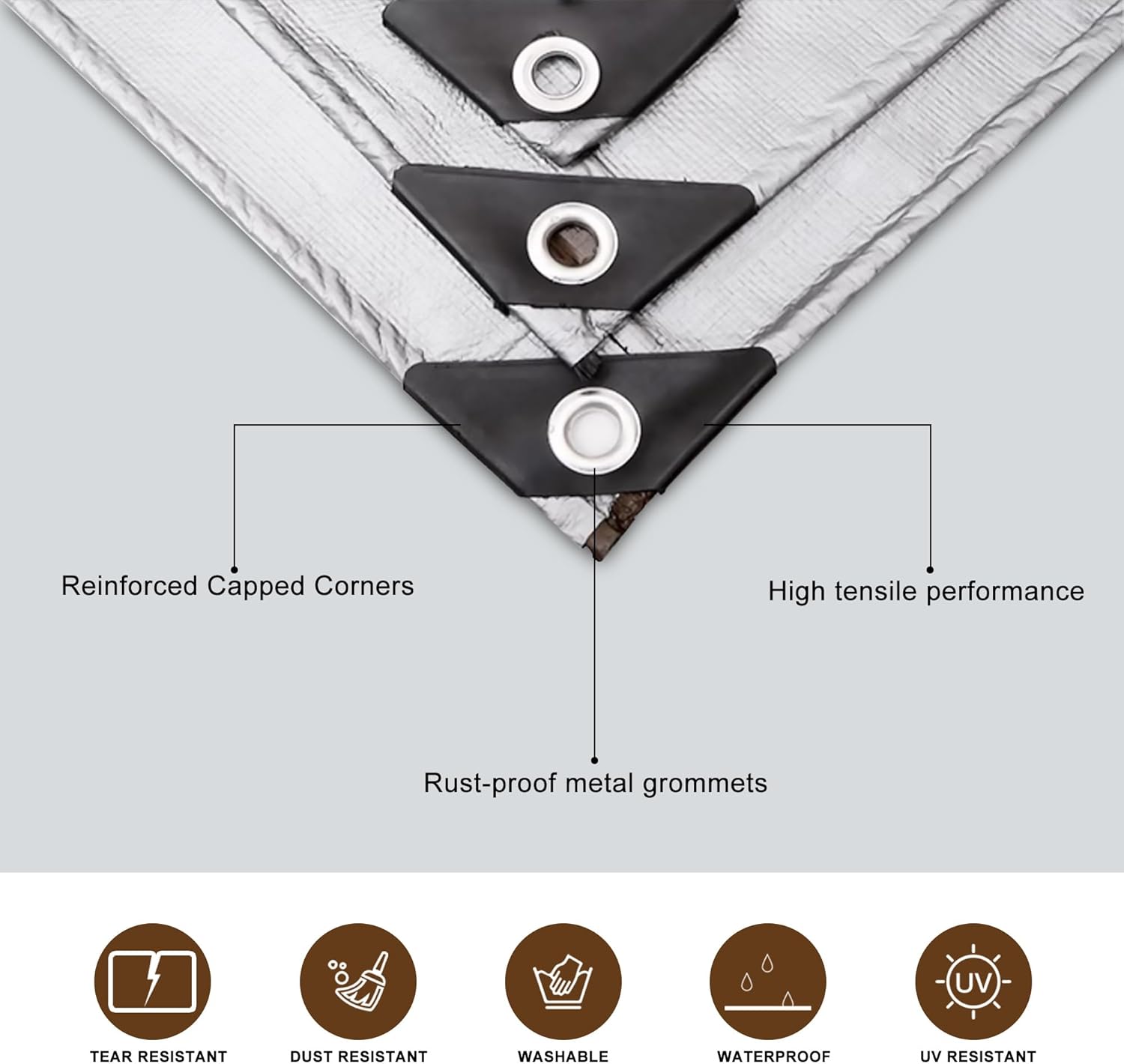 Detalle de Waterproof Tarp 10 x 12 ft ⛺