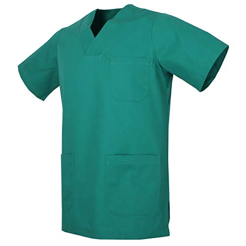 Detalle de MISEMIYA Casaca Unisex Ref.817 (L, Verde) para médico, enfermería y servicios de hostelería