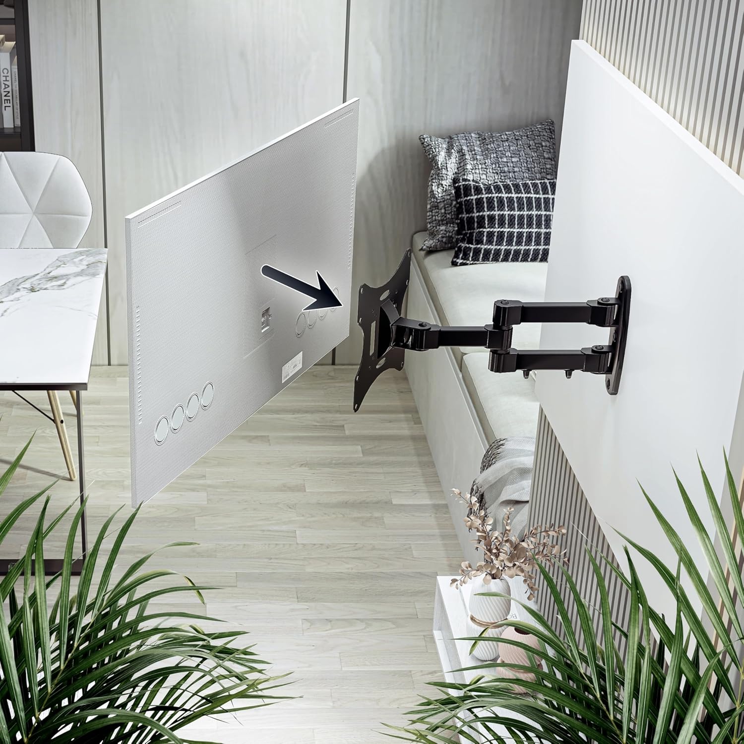 Thumbnail 1 de RICOO Support mural TV S2522 orientable et inclinable 17 à 42" (43 à 107 cm) VESA 200 x 200