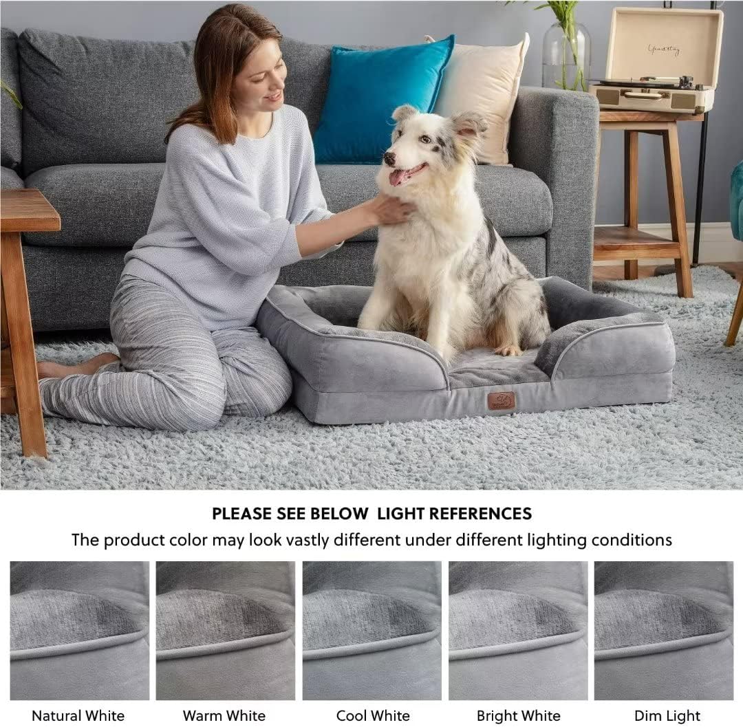 Thumbnail 7 de Bedsure Cama Perro Viscoelástica Extra Grande 🐶 Gris XL