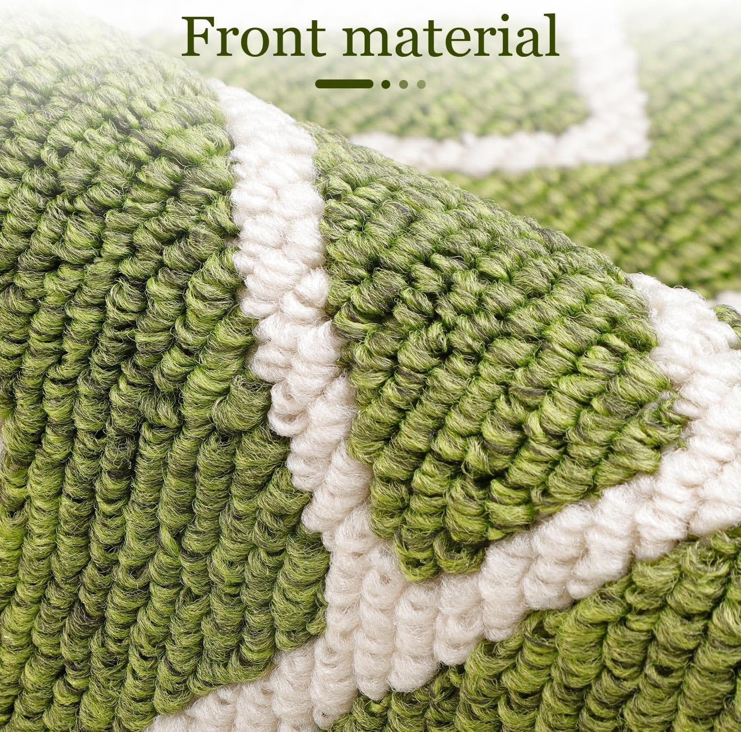 Thumbnail 3 de hicorfe Indoor Doormat (Sage Green) 20" x 31.5" TPR Non-Slip, Low-Profile Washable Entryway Mat