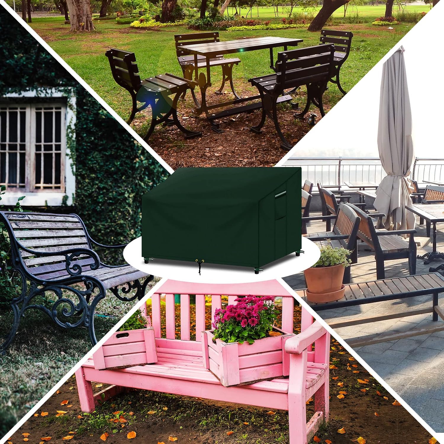 Thumbnail 5 de RICHIE Bench Covers 3 Seater 163x66x63/89cm