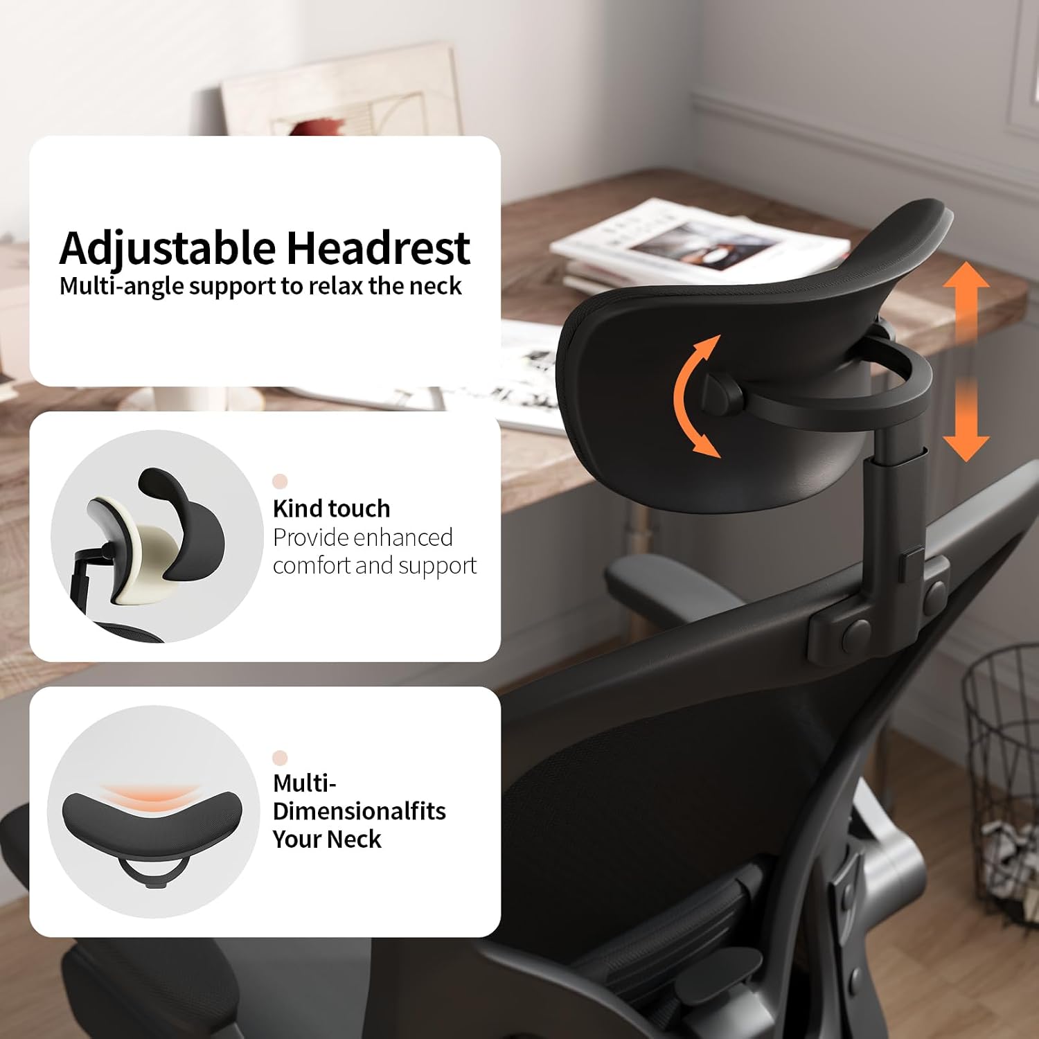 Thumbnail 5 de Monhey Ergonomischer Bürostuhl mit Netz 120 kg