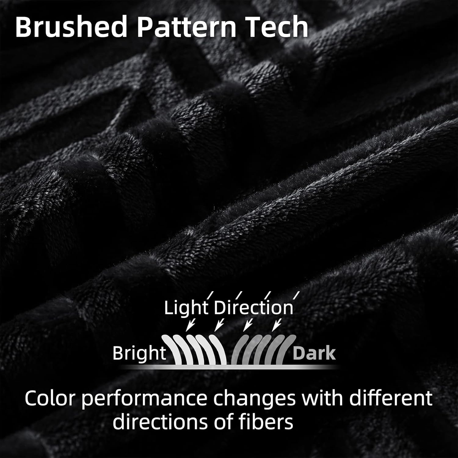 Thumbnail 2 de Whale Flannel Fleece Queen Blanket 90x90 Black