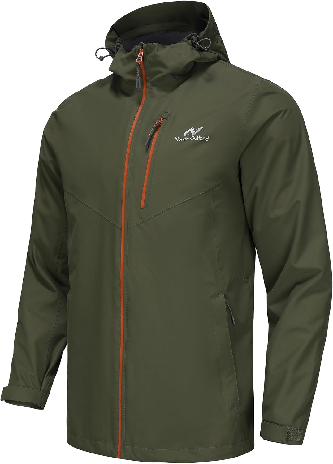 Thumbnail 6 de Nordic Outland Mens Lightweight Hooded Waterproof Rain Jacket – Breathable Raincoat for Outdoor Hiking
