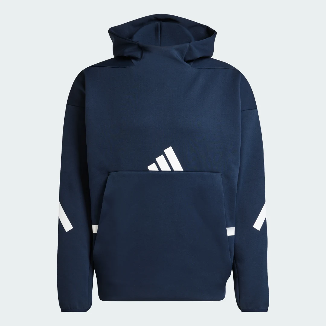 Detalle de Sudadera con capucha Z.N.E. de Adidas – azul