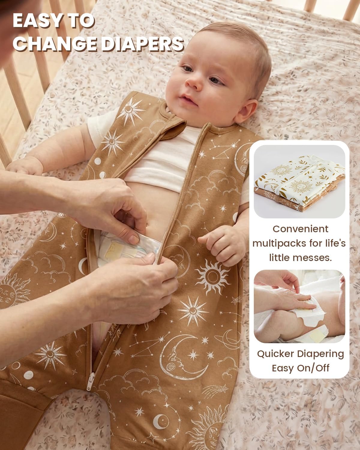 Thumbnail 3 de WYTbaby 2 Pack Sleeping Bag with Legs – 0.5 TOG Cotton Toddler Sleep Sack (2-Pack)